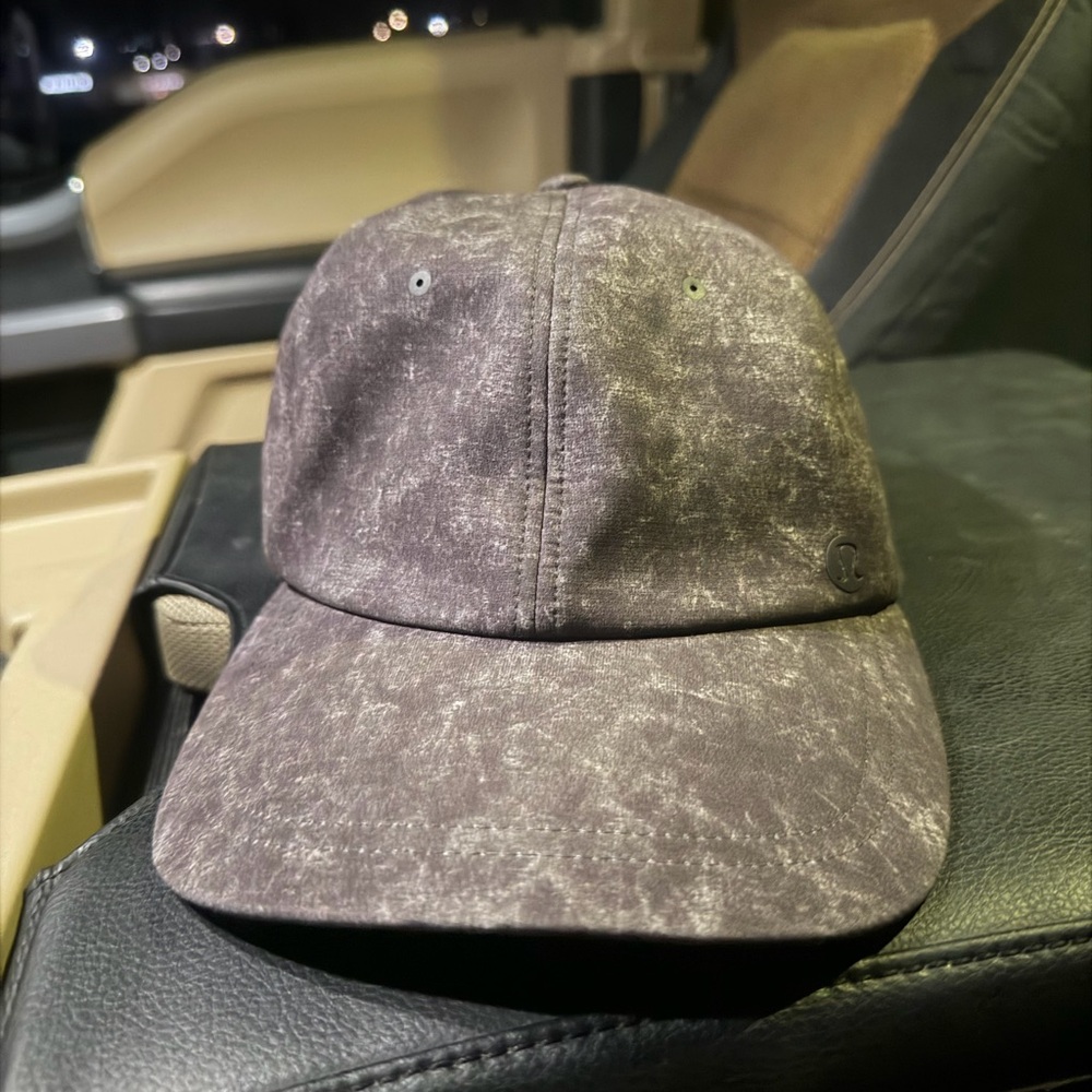 Lululemon Athletica Grey Elephant Patterned Cap Adjustable